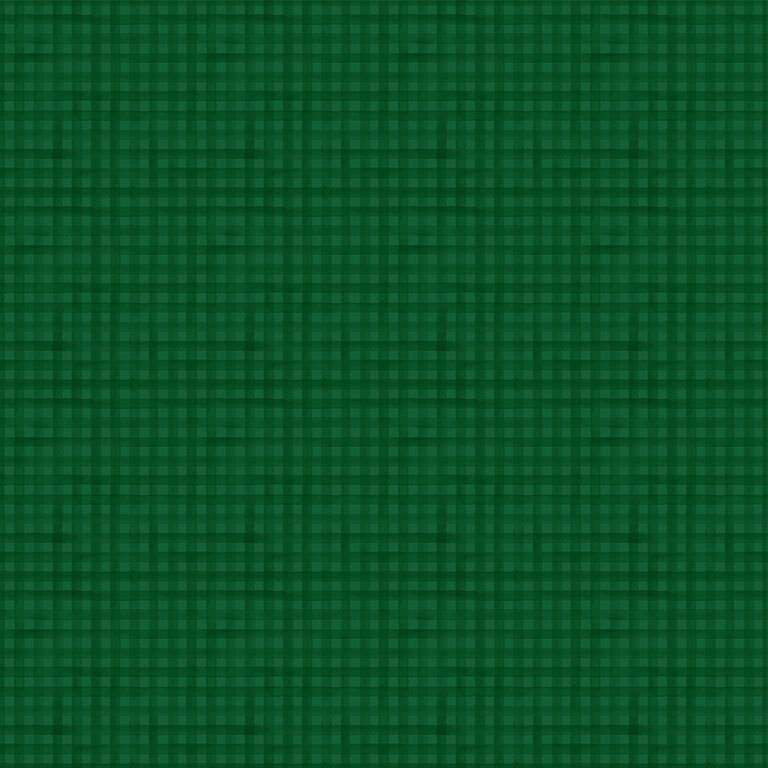Green checkerprint fabric.