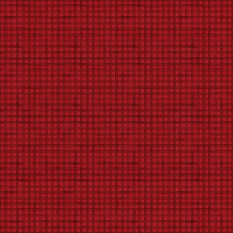 Red checkerprint fabric.