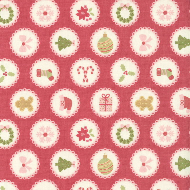 December Darling 31811-17 Rose Doily by My Sew Quilty Life for Moda Fabrics