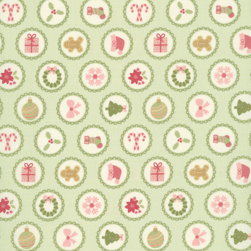 December Darling 31811-19 Leaf Doily by My Sew Quilty Life for Moda Fabrics