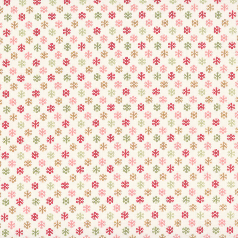 December Darling 31814-11 Snow Snowflakes by My Sew Quilty Life for Moda Fabrics