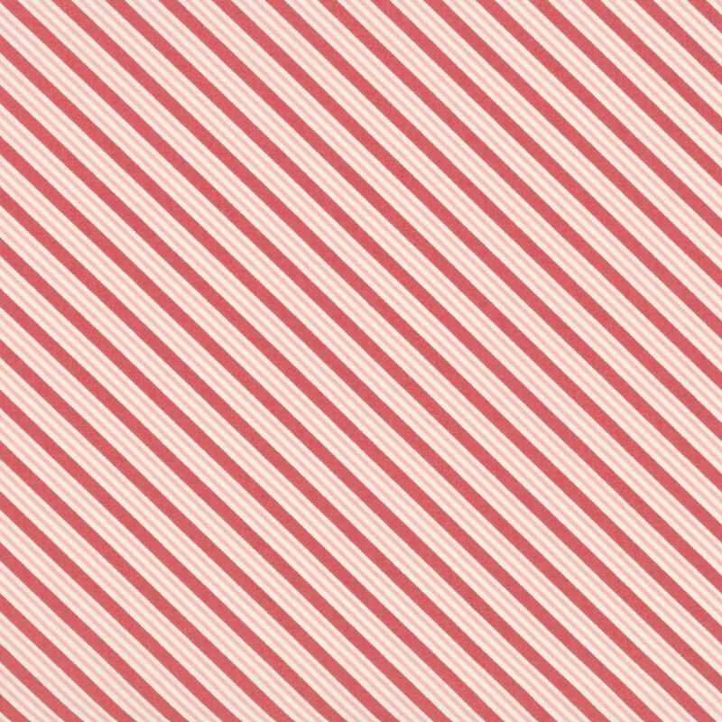 December Darling 31818-17 Rose Candy Stripe by My Sew Quilty Life for Moda Fabrics