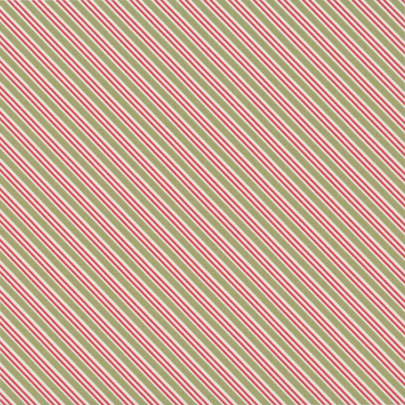 December Darling 31818-21 Fern Candy Stripe by My Sew Quilty Life for Moda Fabrics