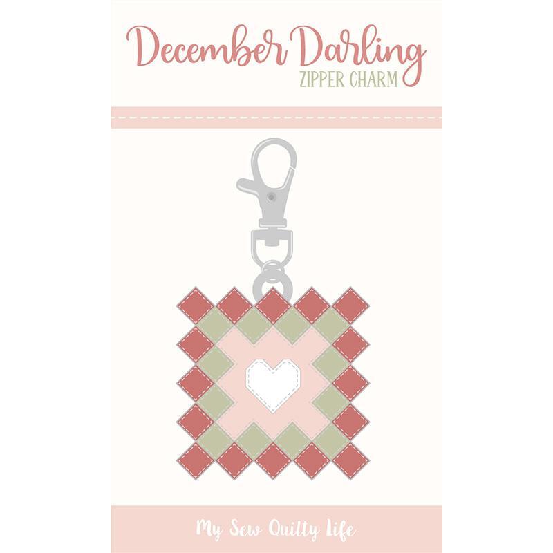 December Darling Granny Square Zipper Charm