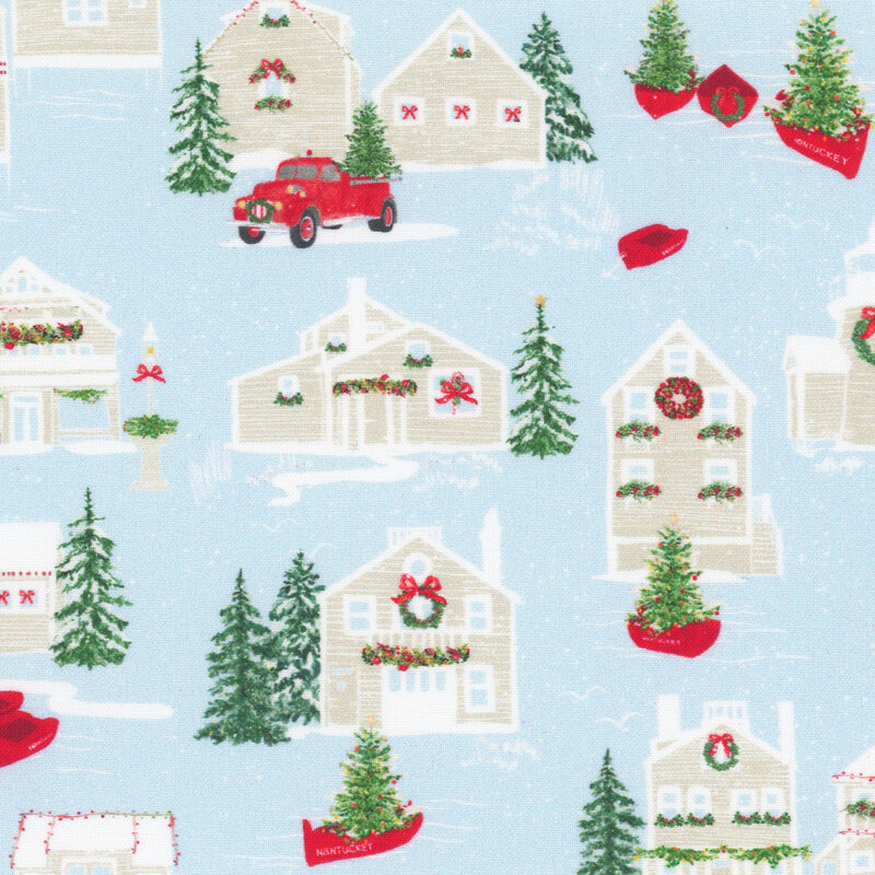 Nantucket Noel 55370-19 Frost Stroll by Camille Roskelley for Moda Fabrics