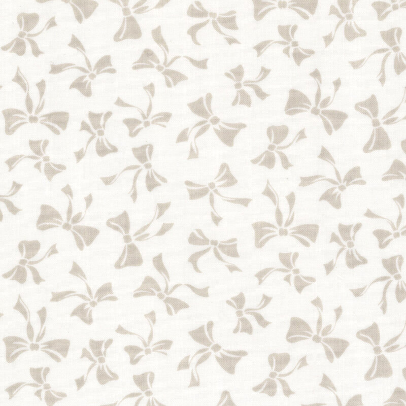 Nantucket Noel 55373-11 White Christmas Bows by Camille Roskelley for Moda Fabrics