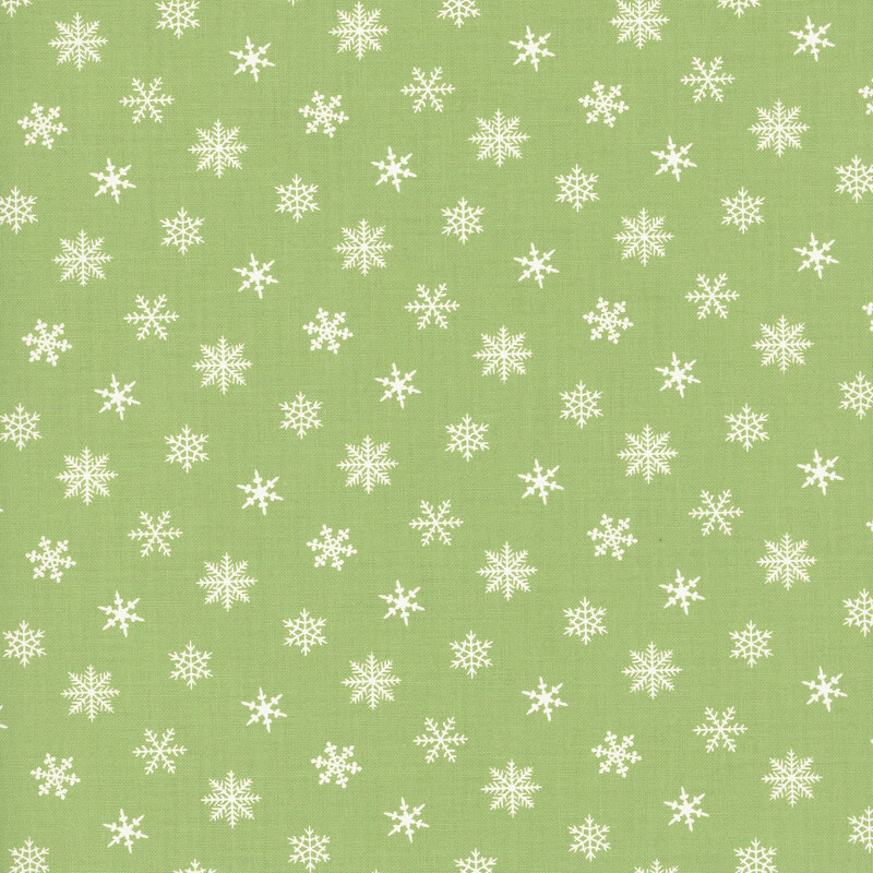 Nantucket Noel 55374-15 Green Fresh Snow by Camille Roskelley for Moda Fabrics