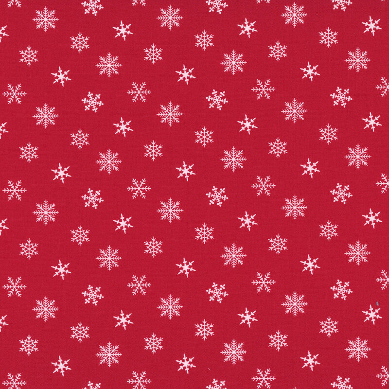Nantucket Noel 55374-16 Christmas Red Fresh Snow by Camille Roskelley for Moda Fabrics