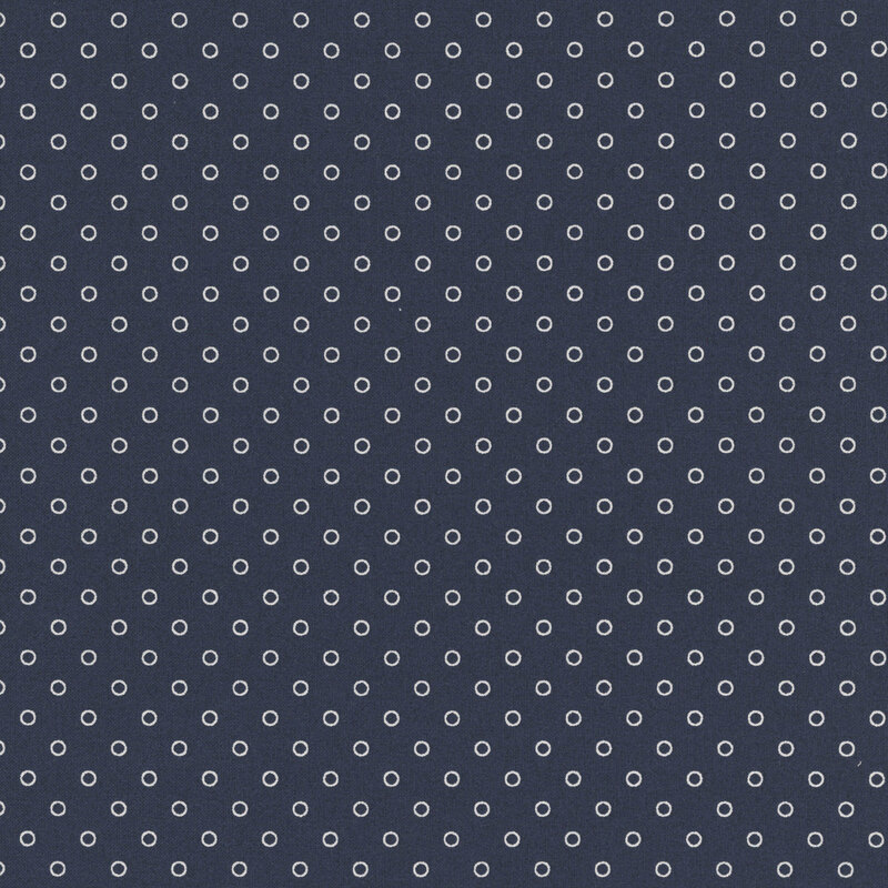 Nantucket Noel 55377-17 Navy Nantucket Dot by Camille Roskelley for Moda Fabrics