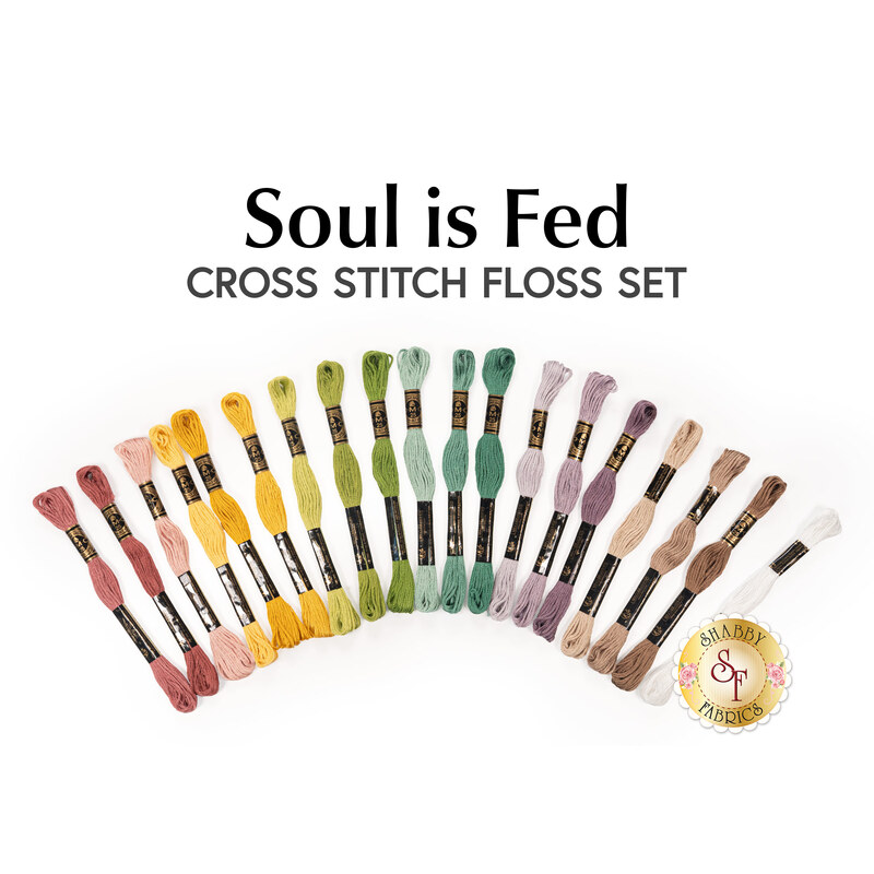 Soul is Fed Cross Stitch Floss Set