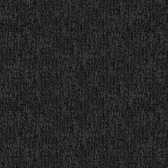 Soft black fabric with a tonal, textured print.