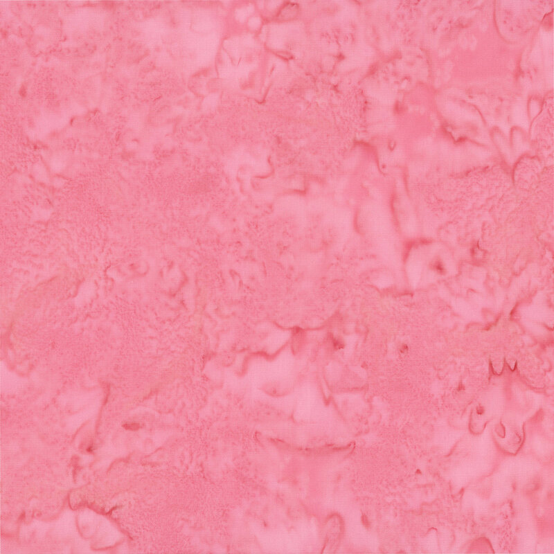 Marbled and mottled ballerina pink batik fabric.