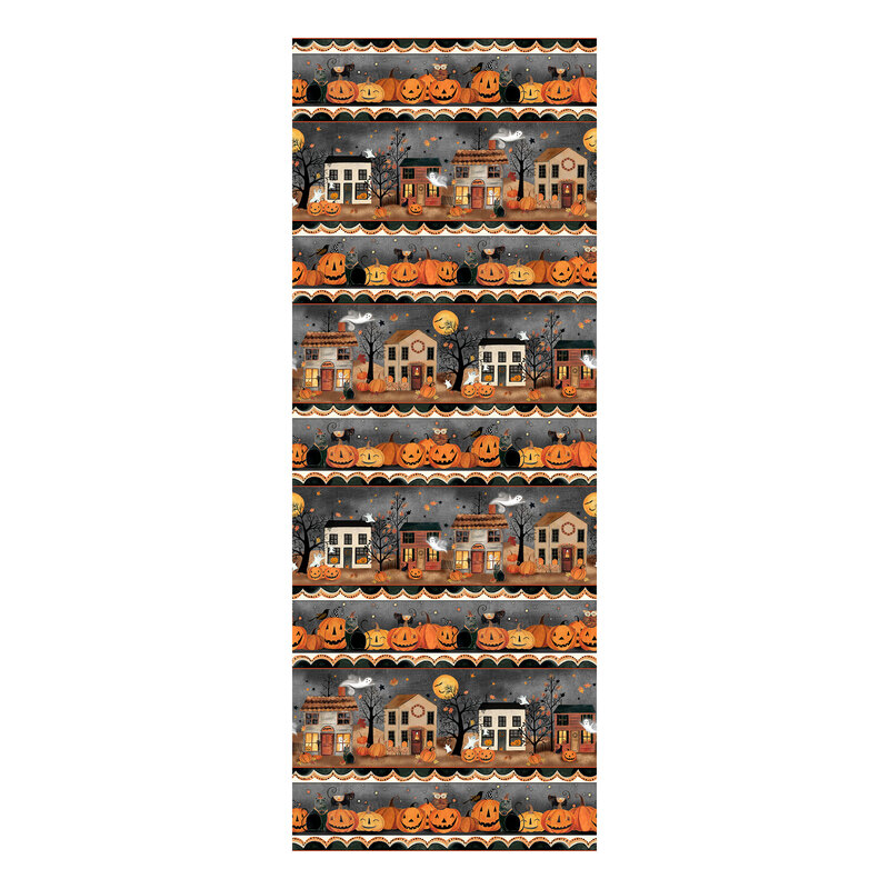 Harvest Moon Magic HMMA-6766 BLKORNG by Bernadette Deming for P&B Textiles