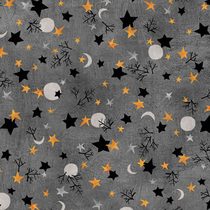 Harvest Moon Magic HMMA-6771 CHARCOAL by Bernadette Deming for P&B Textiles