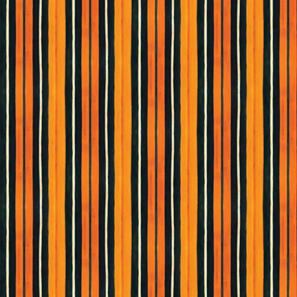 Harvest Moon Magic HMMA-6775 ORNGBLK by Bernadette Deming for P&B Textiles