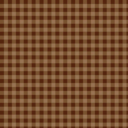 Chocolate brown fabric with a dark brown gingham pattern.