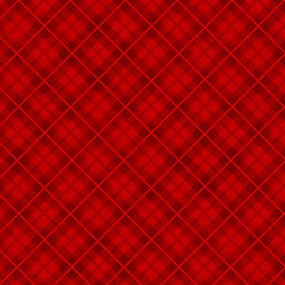 Diagonal red plaid fabric.