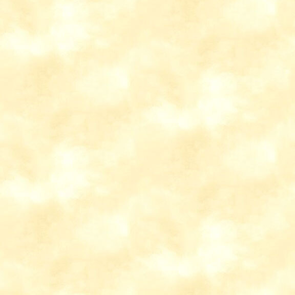 Fabric with a mottled, chiffon yellow pattern.