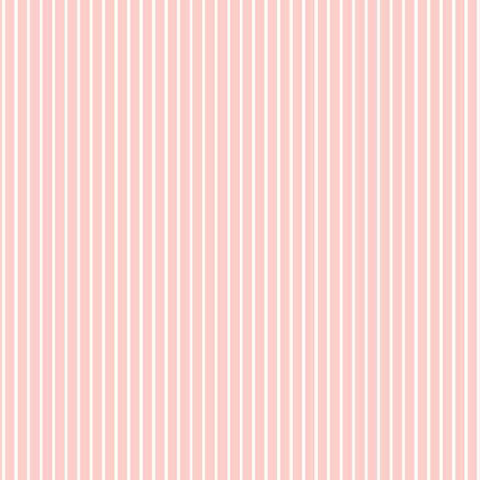 Ballerina pink fabric with a white pinstripe pattern.