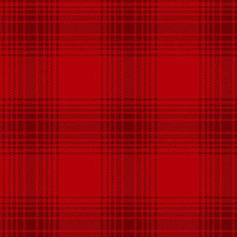 A scarlet red flannel fabric with overlapping darker red plaid stripes and fine textured markings.