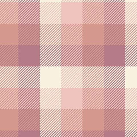 A blush pink flannel fabric with large overlapping dusty rose, mauve, and cream checks accented by fine diagonal lines.