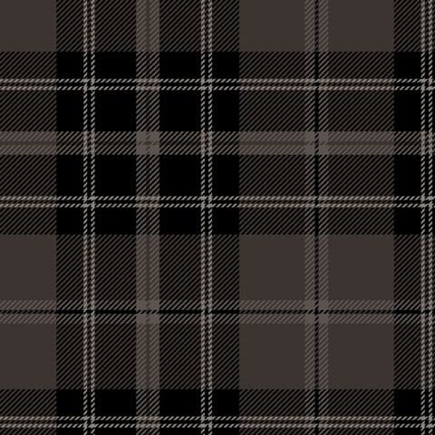 A swatch of black plaid fabric.
