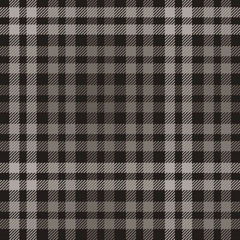 A swatch of black and grey plaid fabric.