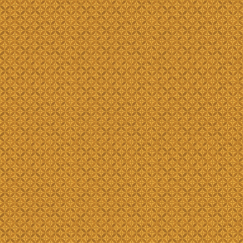 golden fabric with a tonal geometric lattice pattern.