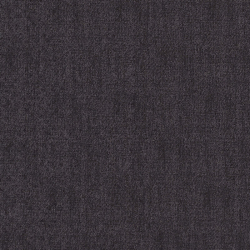 A charcoal black textured linen fabric