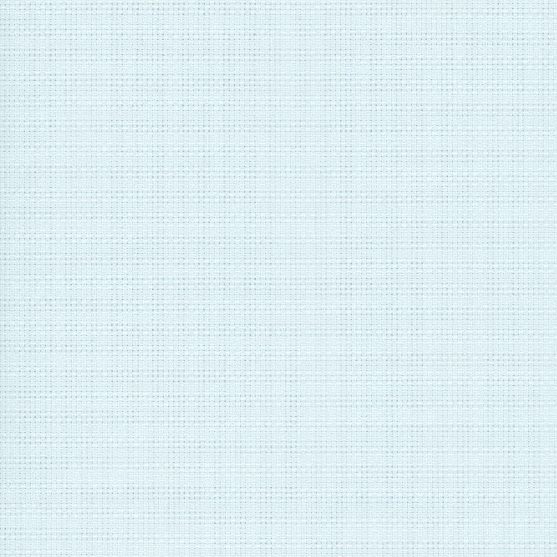 Close up swatch of 14ct Aida in the color Ice Blue. 