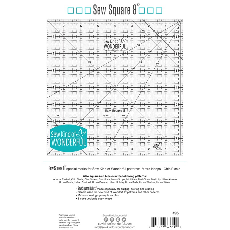 Sew Square 8 Ruler