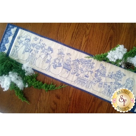 Yard of Snowmen Table Runner Pattern