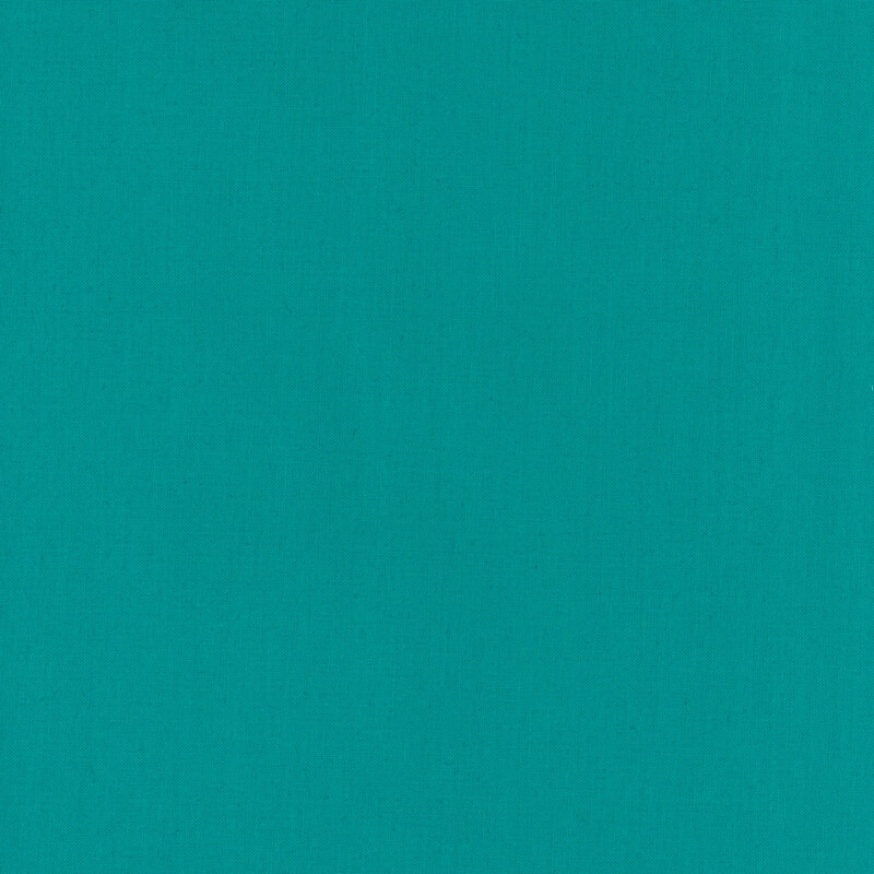 Solid turquoise blue fabric swatch.