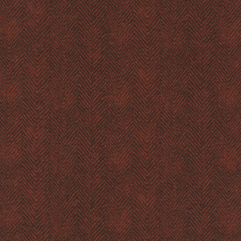 dark red flannel fabric with a subtle herringbone texture