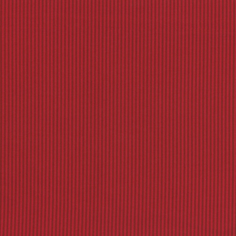 Tonal red striped fabric