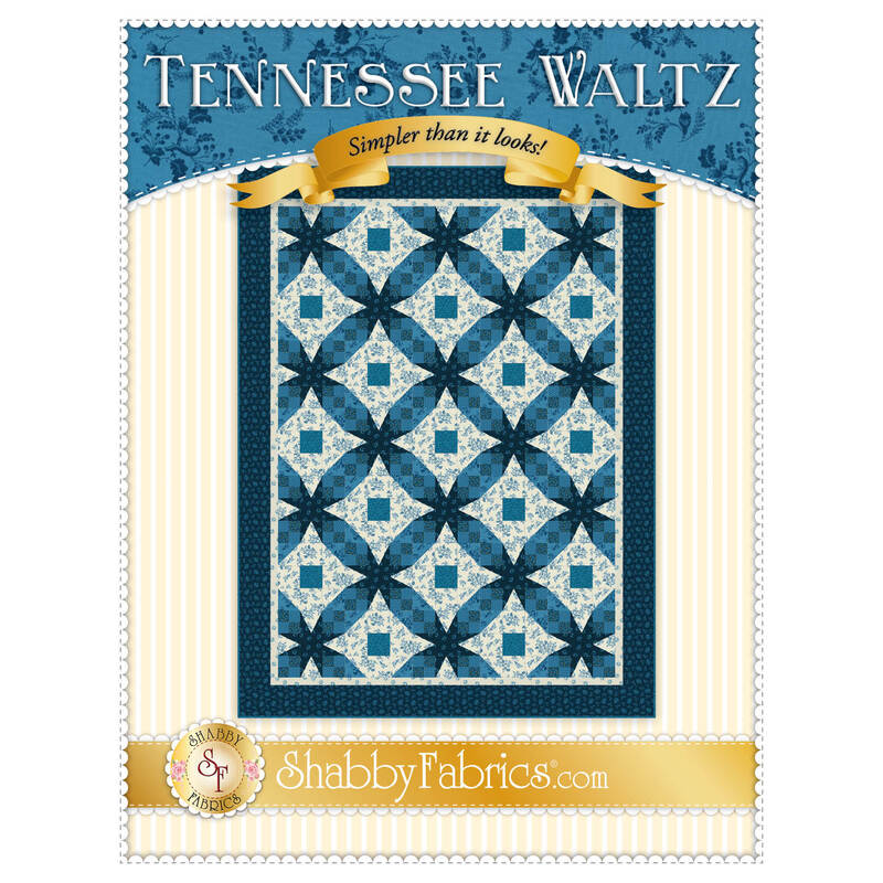 The front of the Tennessee Waltz Quilt Pattern by Shabby Fabrics