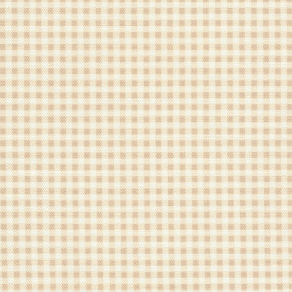 Fabric features tonal cream gingham | Shabby Fabrics