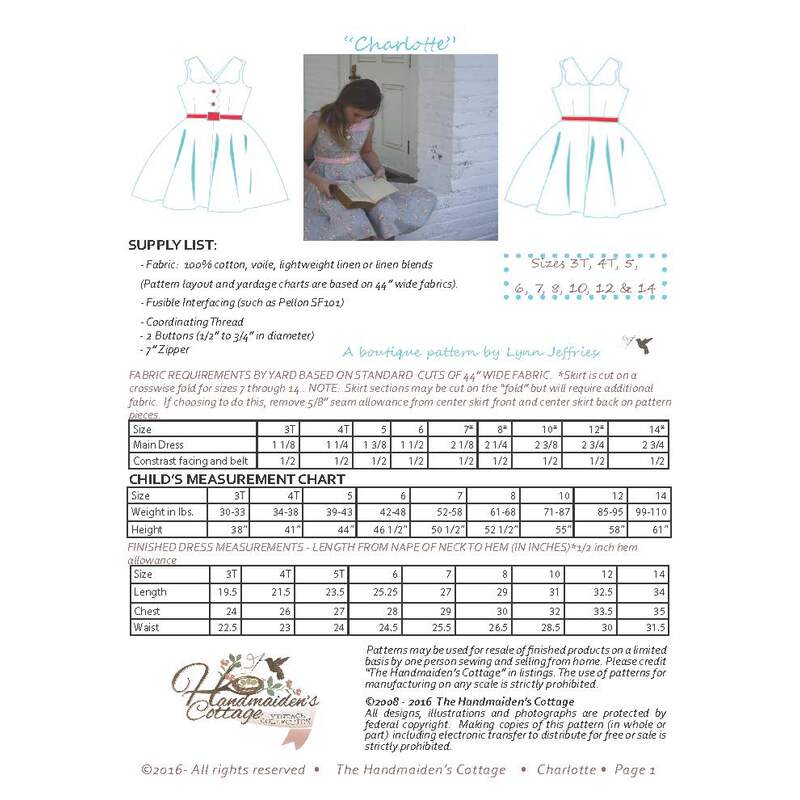 princess charlotte dress pattern Sewing & Smocking Princess Charlotte's Dress