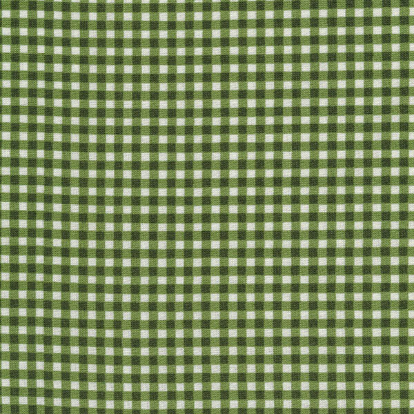 hunter green and cream gingham