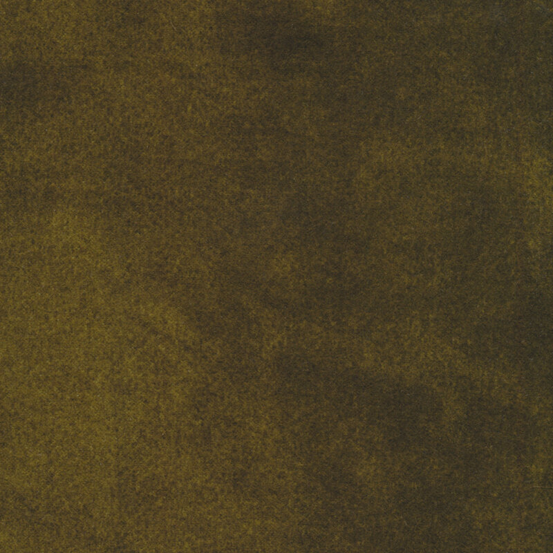 A textured fabric with a dark olive green color, showing subtle variations and depth.