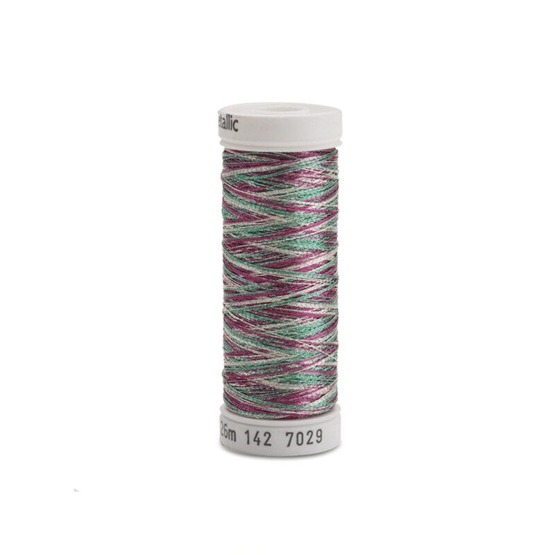 Sulky Original Metallic #7029 Silver/Rose/Jade 140 yd Thread