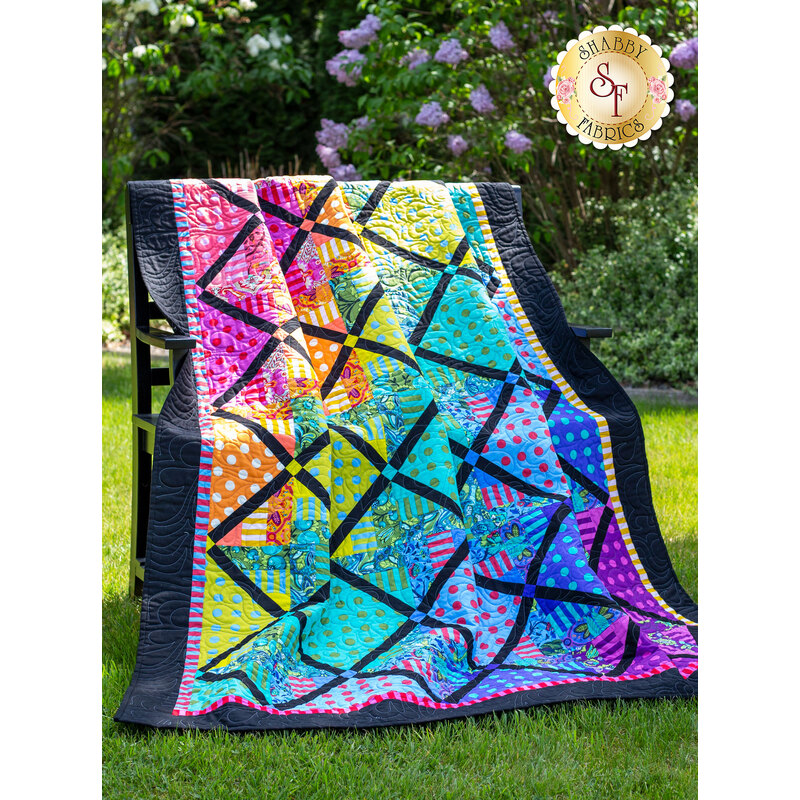 Spinning Rail Fence Quilt Pattern - 3 Projects in 1!