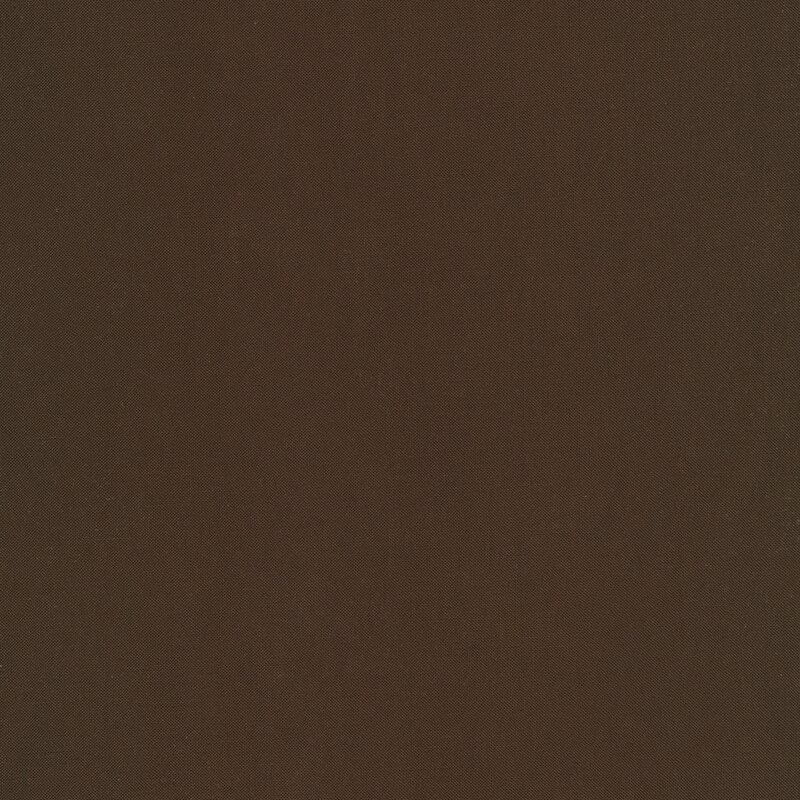 A smooth, solid dark brown fabric swatch.