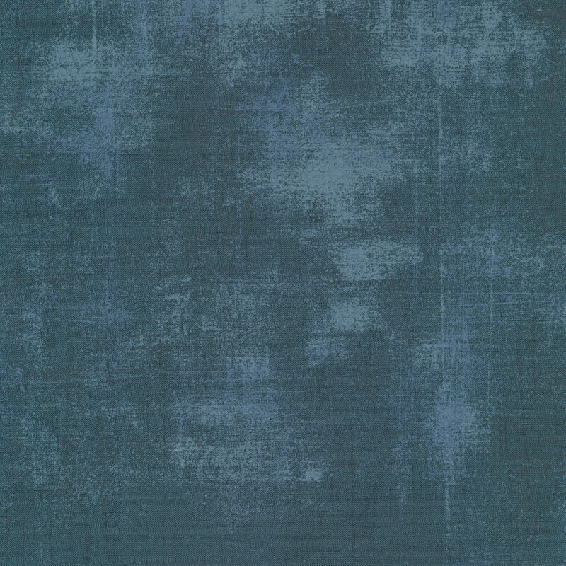 Dark teal grunge textured fabric | Shabby Fabrics