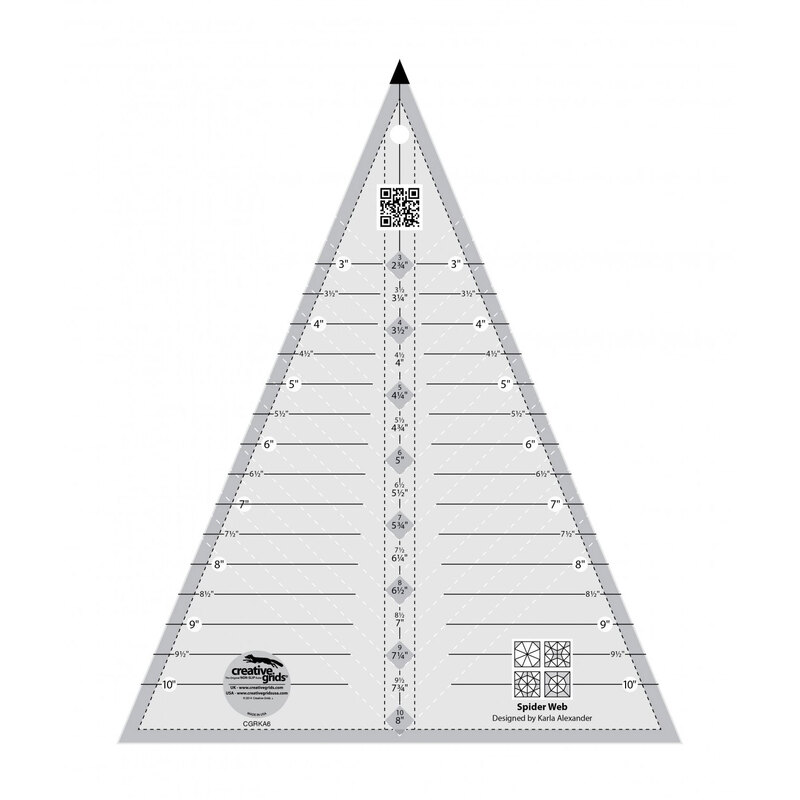 Creative Grids Spider Web Quilt Ruler | Shabby Fabrics