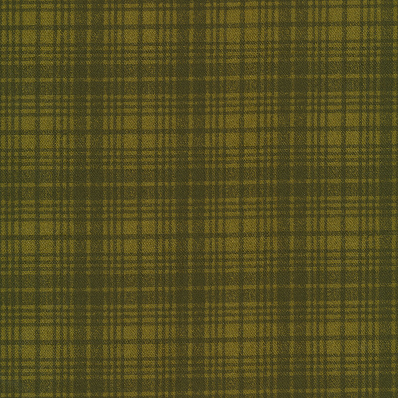 Tonal green plaid print | Shabby Fabrics