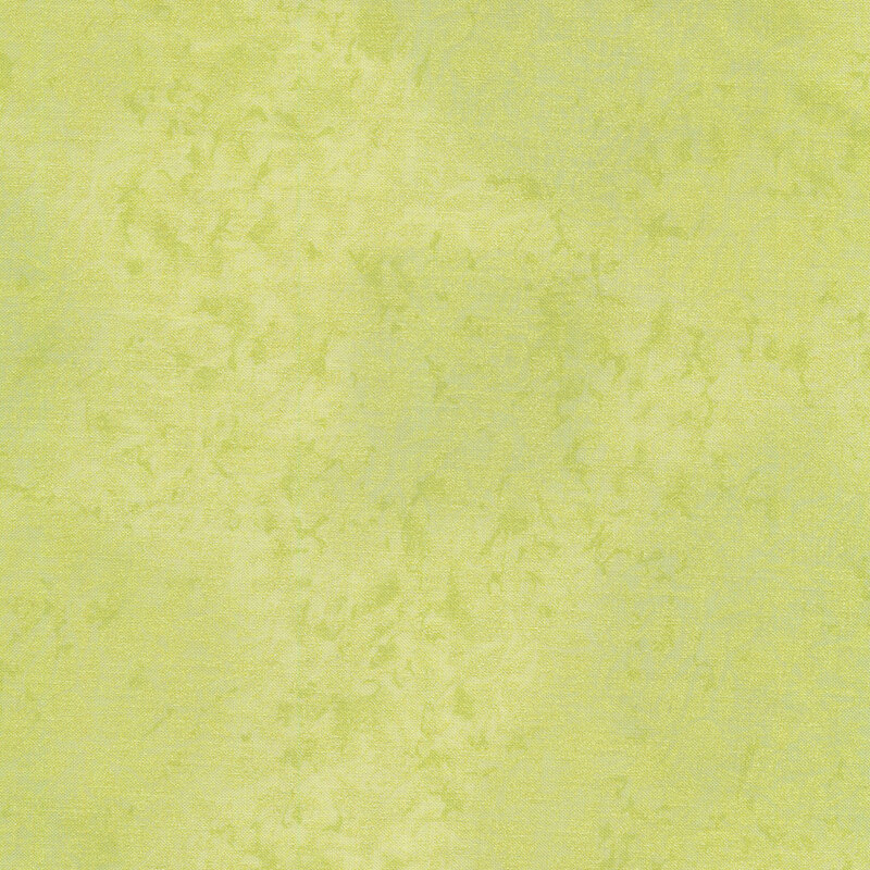 Tonal light green features mottled design with metallic frost accents