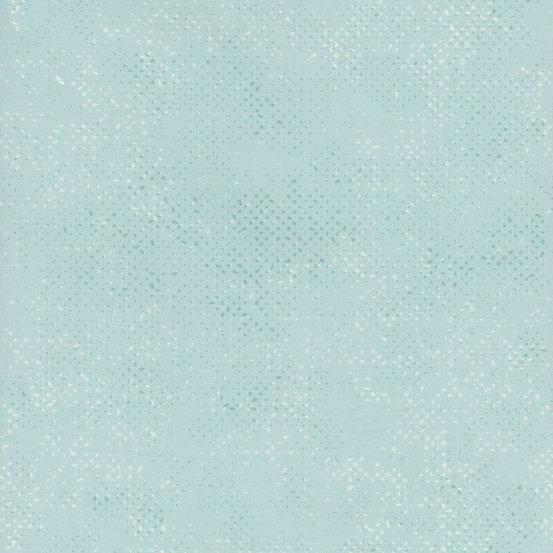 Textured baby blue fabric with a pattern of small tonal speckles