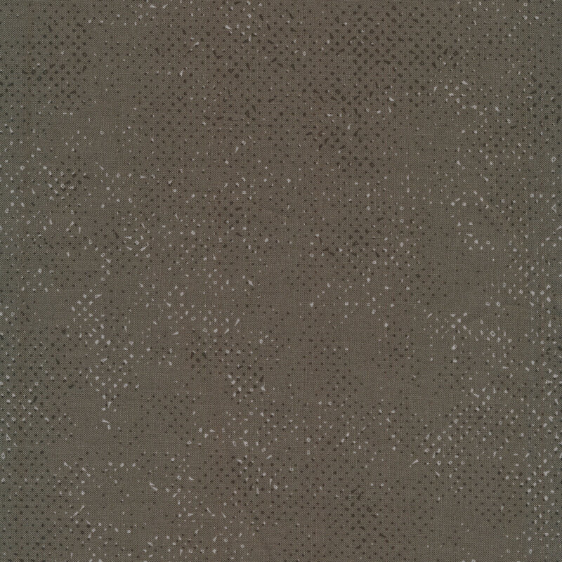 Textured slate gray fabric with a pattern of small tonal speckles