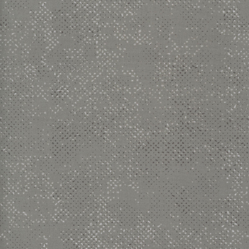 Textured slate gray fabric with a pattern of small tonal speckles